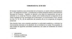 Comunicado No. 02 de 2025 del Consejo Académico